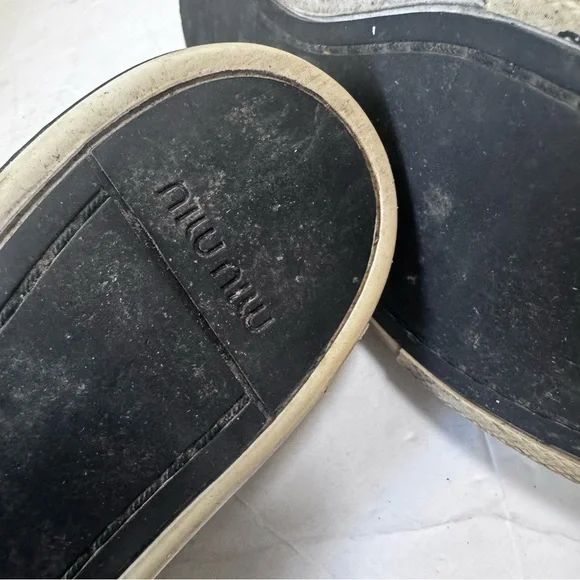 Miu Miu Patent Leather Vernis Rubber Cap Toe Platform Sneakers Flats Shoe Lace 8 - Picture 14 of 16